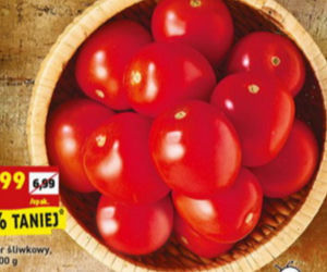 pomidory śliwkowe 3,99 zł
