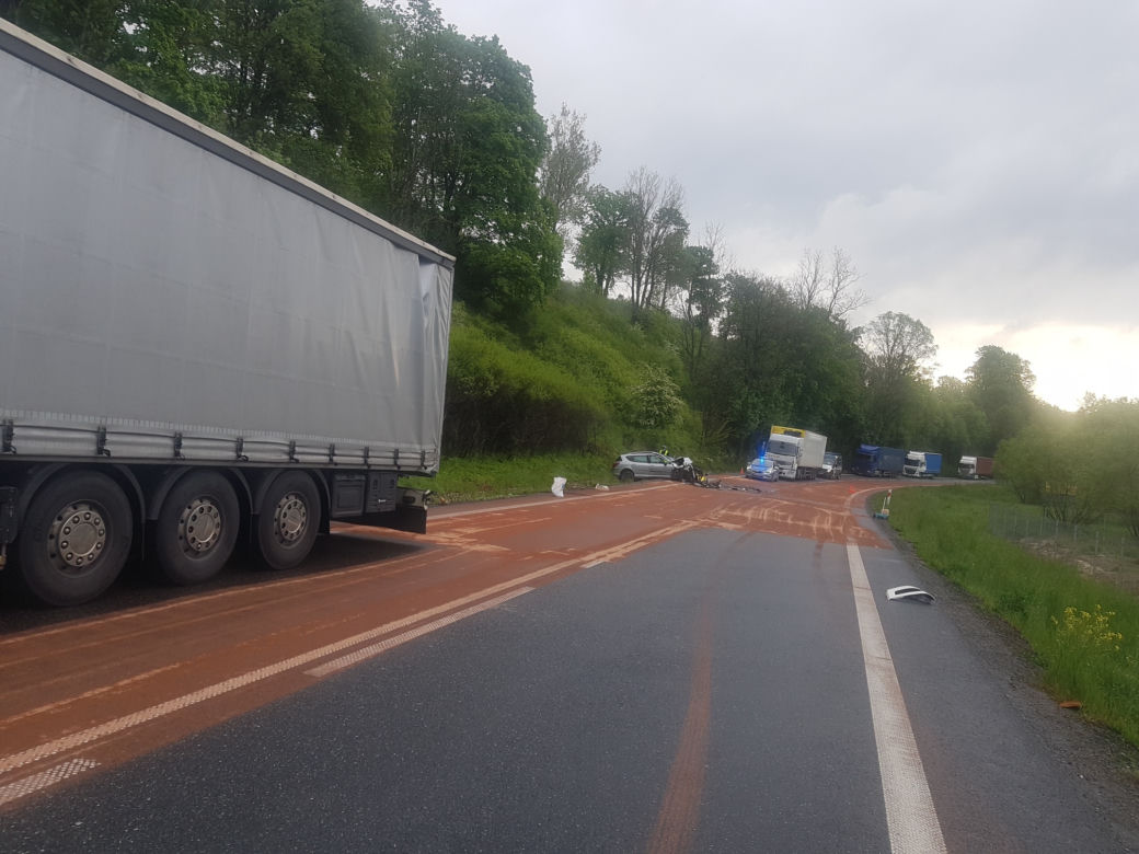 Wypadek na DK 8 w Szczytnej!