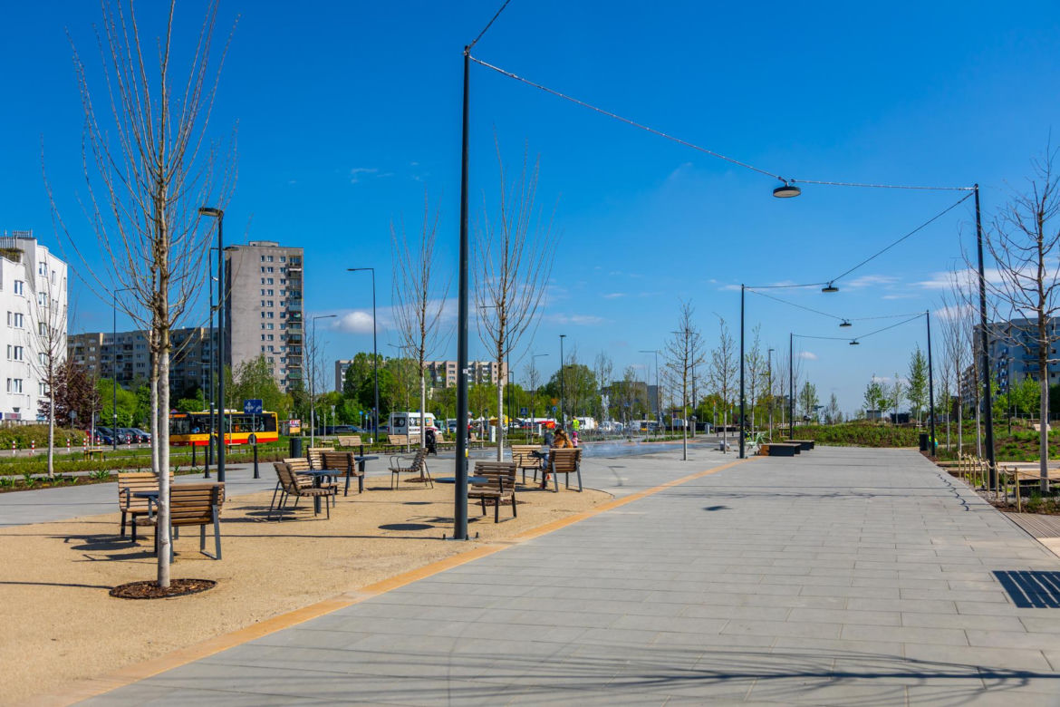 Park nad Południową Obwodnicą Warszawy na Ursynowie