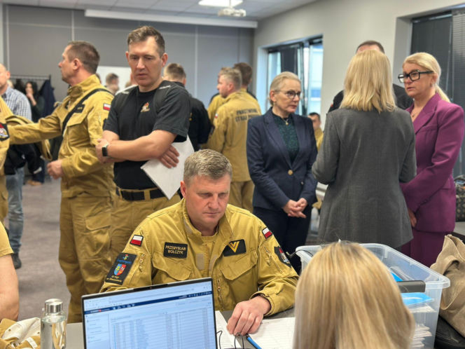 Strażacy ze świętokrzyskiego badają się w pracy