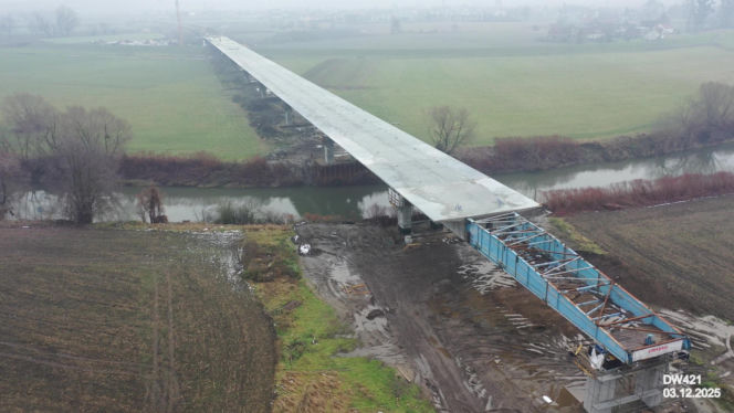 Most nad Odrą pod Raciborzem: budowa