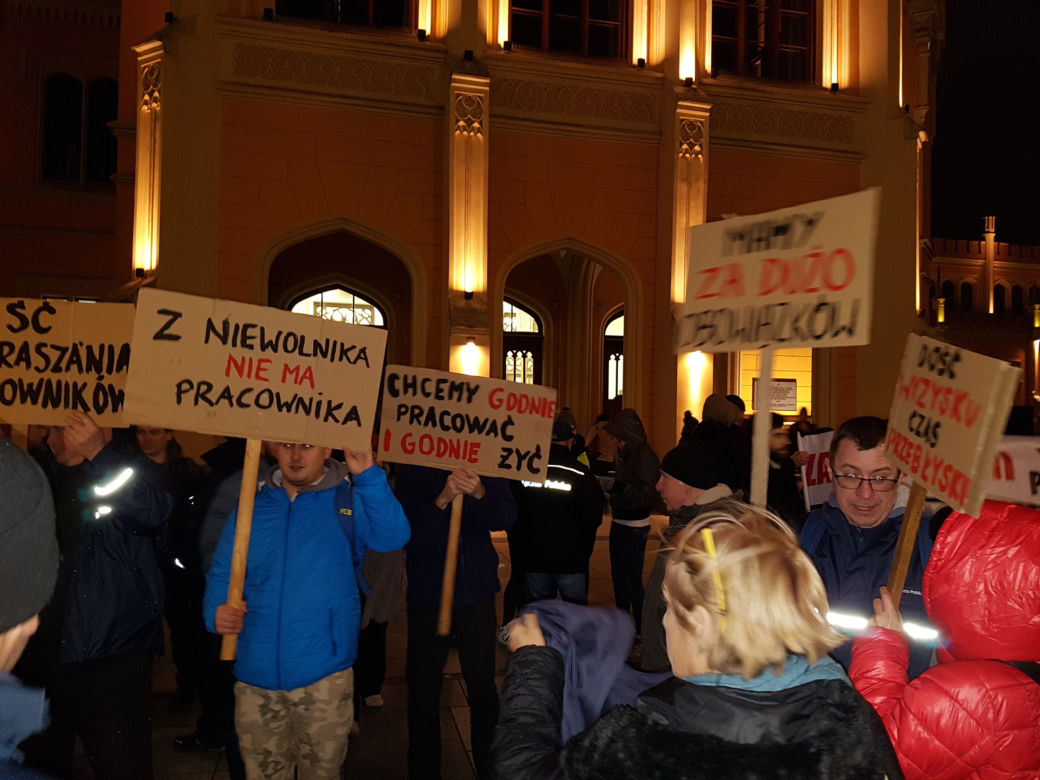 Protest pracowników Poczty Polskiej
