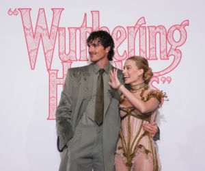 Jacob Elordi i Margot Robbie na premierze Wichrowych Wzgórz