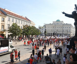 Wielki protest medyków w Warszawie