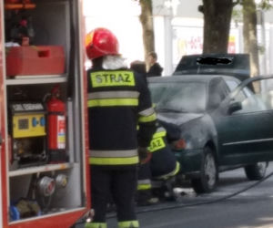 Pożar samochodu w Gorzowie