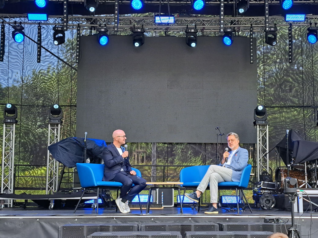 Prelekcja Michała Rusinka na otwarciu Cogiteonu w Krakowie