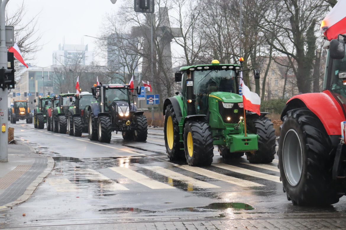 Protest rolników w Poznaniu 