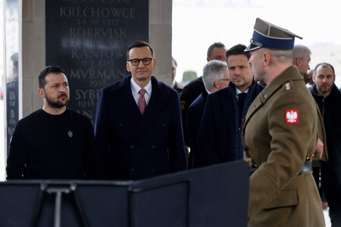 Zelensky na placu Piłsudskiego