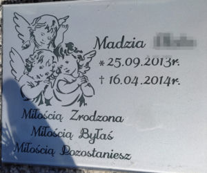 Grób zagłodzonej Madzi P. z Brzeznej 