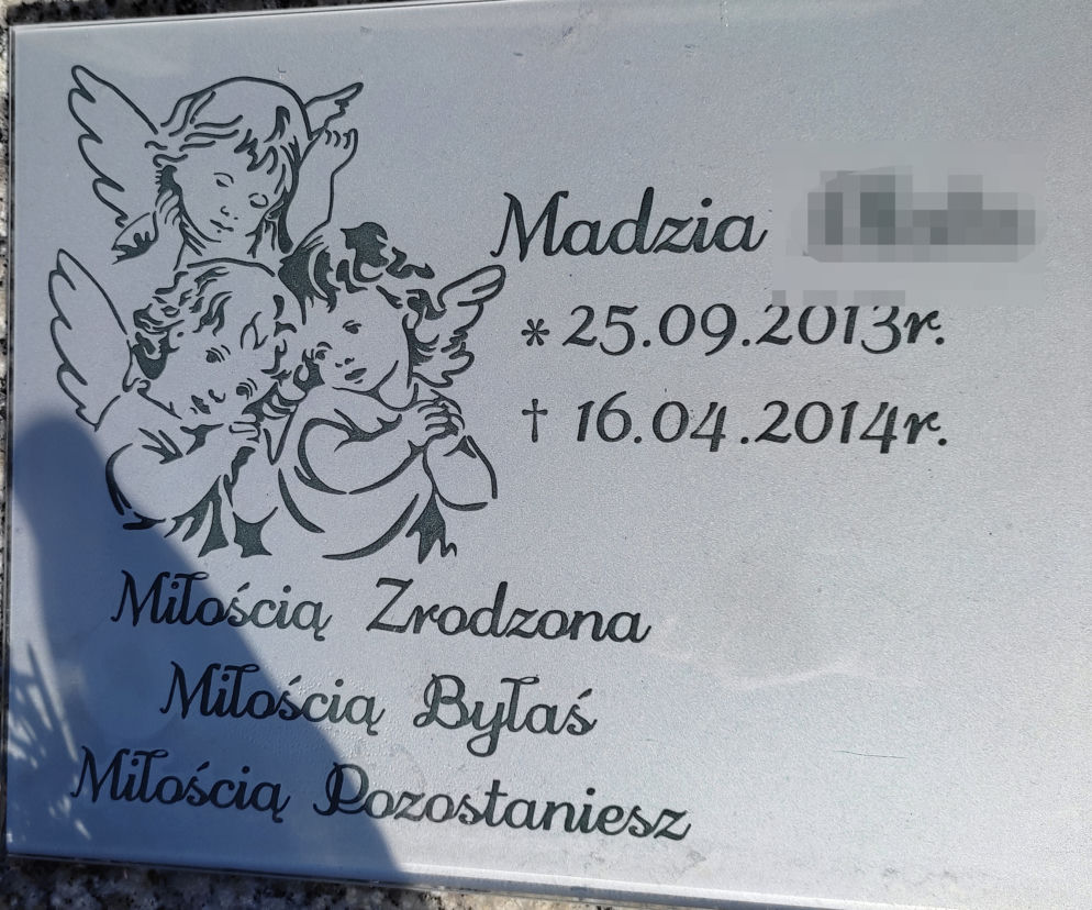 Grób zagłodzonej Madzi P. z Brzeznej 