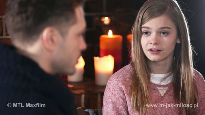 M jak miłość odc. 1148.  Tomek (Andrzej Młynarczyk), Zosia (Julia Wróblewska)