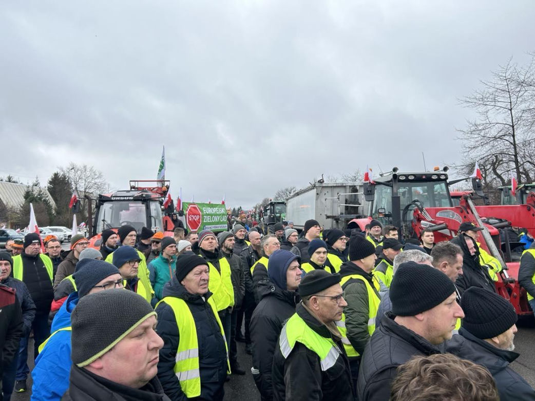 Protest rolników w Koszalinie