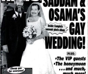 World Weekly News: gejowskie wesele Osamy bin Ladena i Saddama Husajna