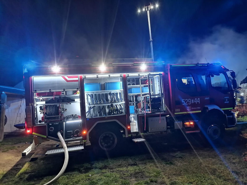 Lubelskie: Tragiczny pożar budynku gospodarczego. W środku znaleziono ciało mężczyzny