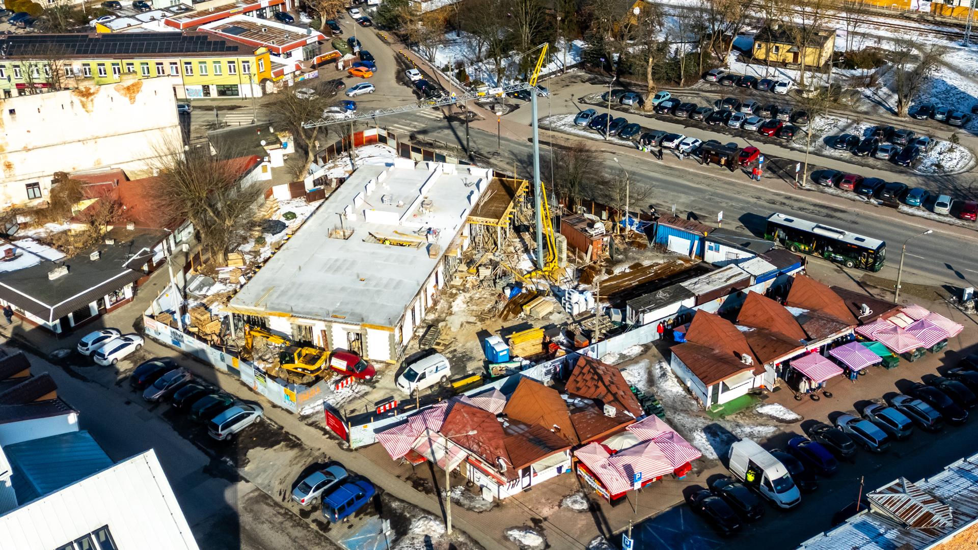 Budowa targowiska w Otwocku