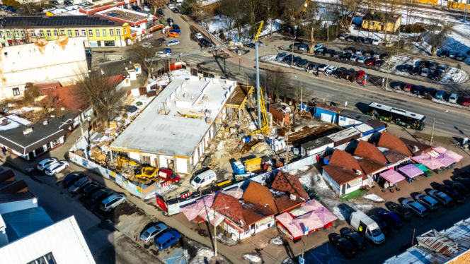 Budowa targowiska w Otwocku