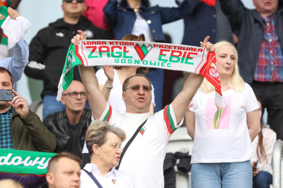 Kibice podczas meczu Zagłębie Sosnowiec – GKS Katowice 