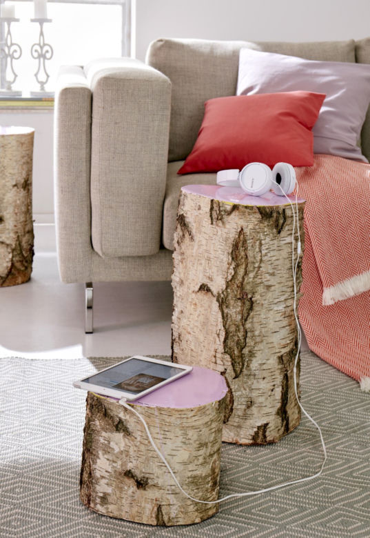 DIY z resztek drewna: stolik lub taboret z pieńka