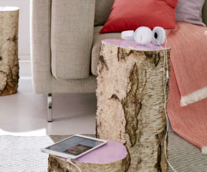 DIY z resztek drewna: stolik lub taboret z pieńka