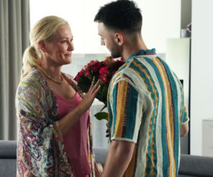 Barwy szczęścia odc. 3284. Justyna (Sylwia Juszczak-Krawczyk), Mirek (Oliwier Kozłowski)