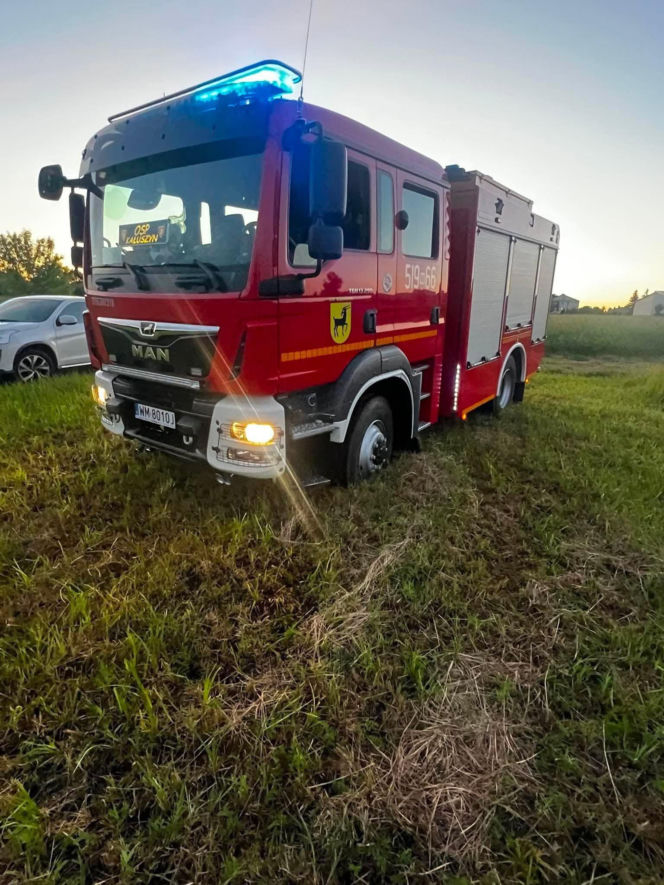 Gęsta piana w rzece na terenie Kałuszyna