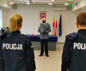 Nowi policjanci w Białymstoku. Ślubowanie złożyło 7 funkcjonariuszy [ZDJĘCIA]