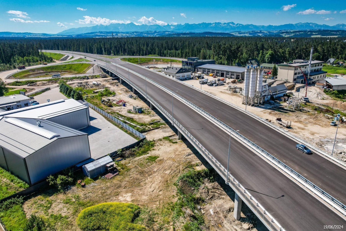Budowa zakopianki DK 47 Rzdzawka - Nowy Targ - czerwiec 2024