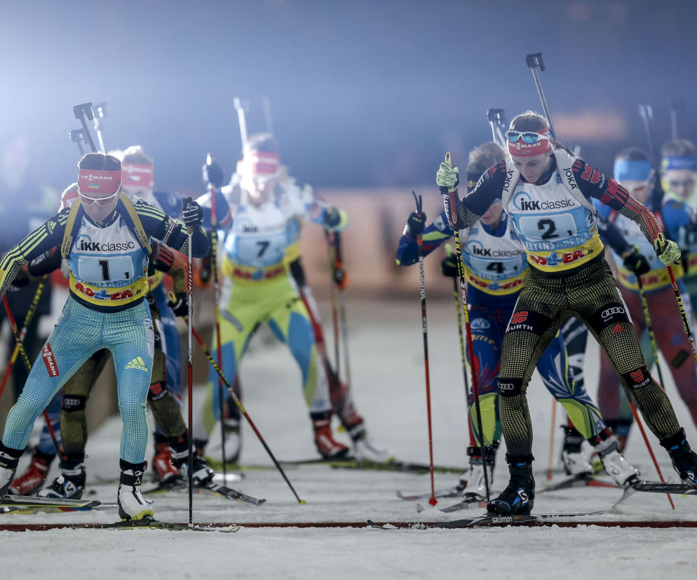 Biathlon na stadionie Schalke w Gelsenkirchen