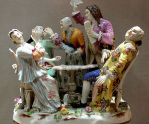 Miśnia – porcelanowa grupa figuralna w stylu barokowym, modelowana przez Johanna Joachima Kändlera