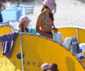 Anna Czartoryska-Niemczycka na plaży