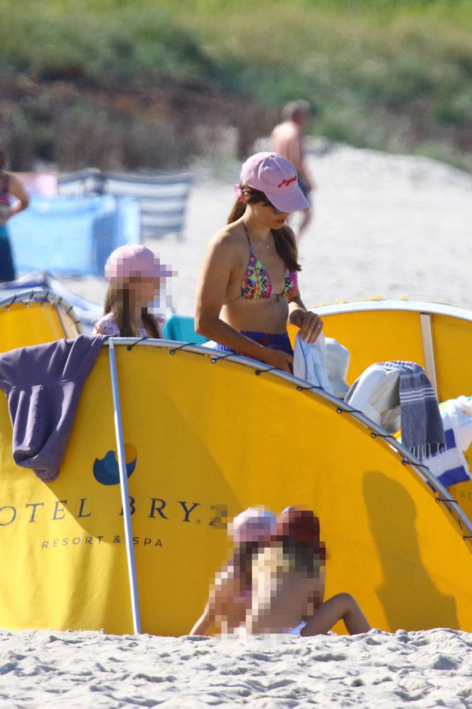Anna Czartoryska-Niemczycka na plaży