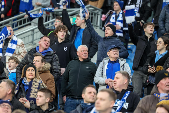 Lech Poznań - Raków Częstochowa: Zdjęcia kibiców z meczu 23. kolejki PKO BP Ekstraklasy