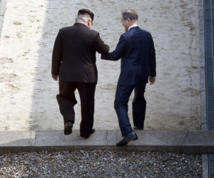 KOREA PÓŁNOCNA POŁUDNIOWA Kim Jong Un Moon Jae-in 