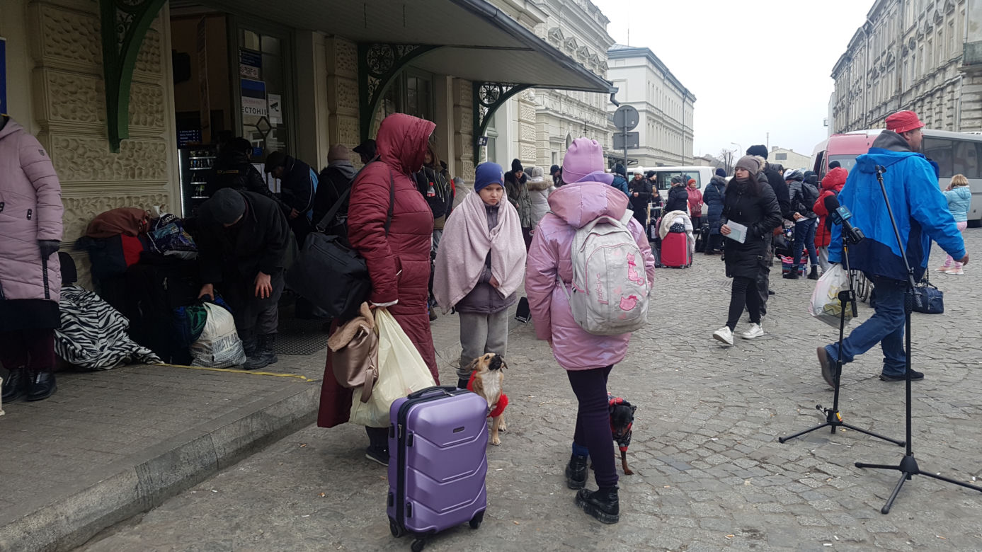 Dworzec PKP w Przemyślu, 7 marca 2022