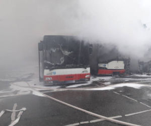 Nowy Sącz. Znowu pożar w miejskim autobusie! W środku byli pasażerowie