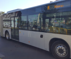 Pierwszy kurs autobusu przegubowego w Grudziądzu