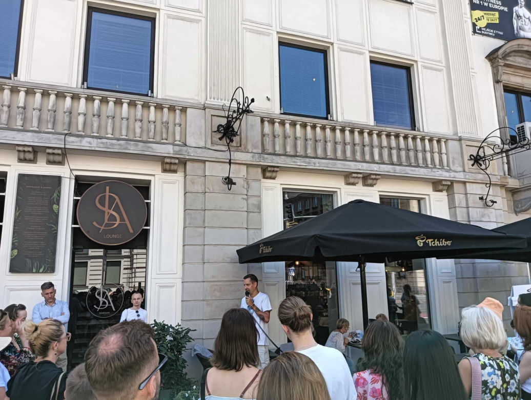 Kawowy ślad w centrum Warszawy