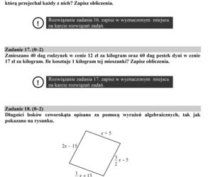 Egzamin ósmoklasisty 2020 matematyka