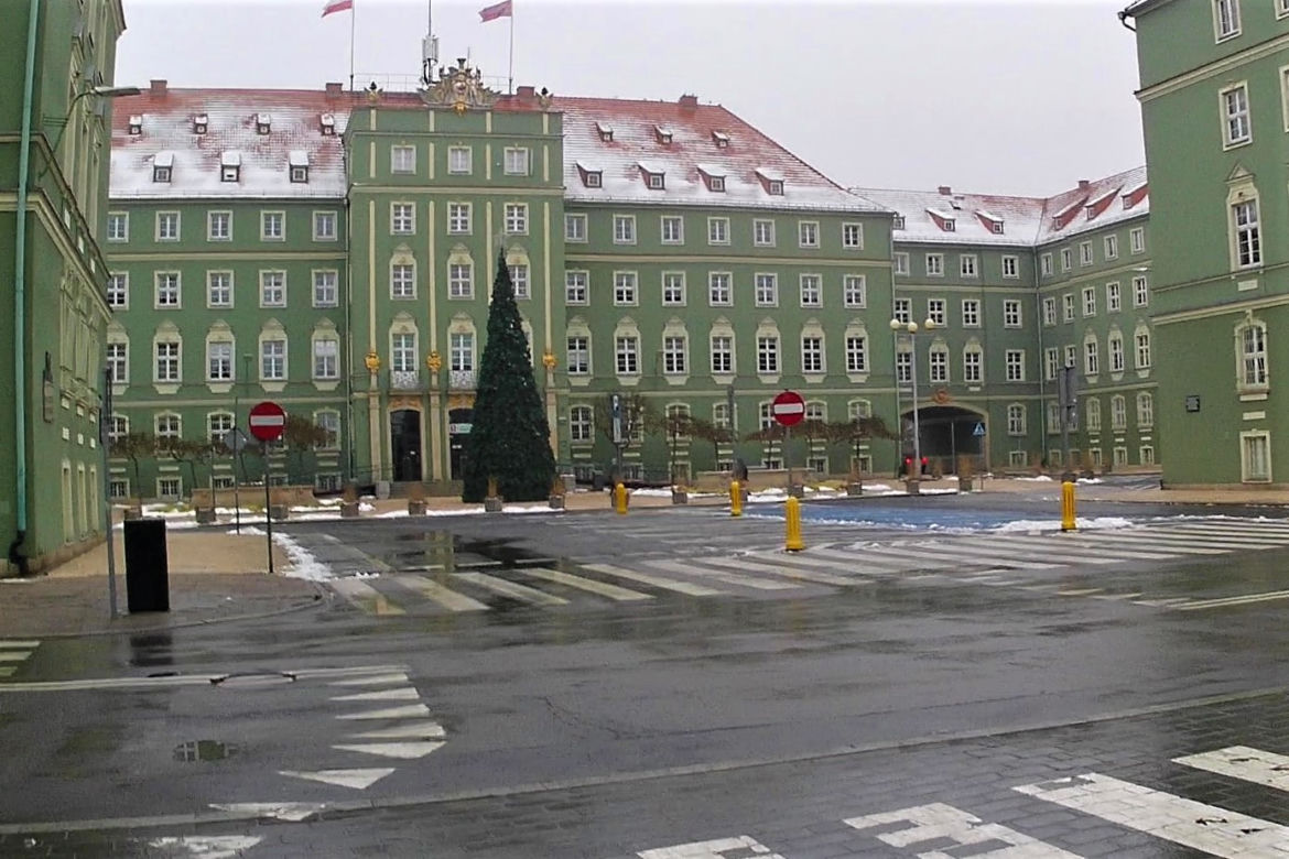 "Kryzysowa" choinka miejska w Szczecinie
