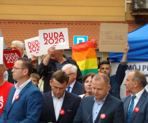 LGBT to nie ideologia - protest podczas wizyty Beaty Szydło