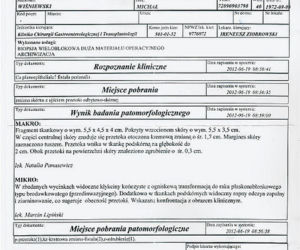 Michał  Wiśniewski: Mam raka! Oto dowód