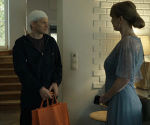 Barwy szczęścia, odcinek 3304.  Łukasz (Michał Rolnicki), Agnieszka (Katarzyna Tlałka)