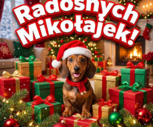 Kartka z życzeniami na Mikołaja