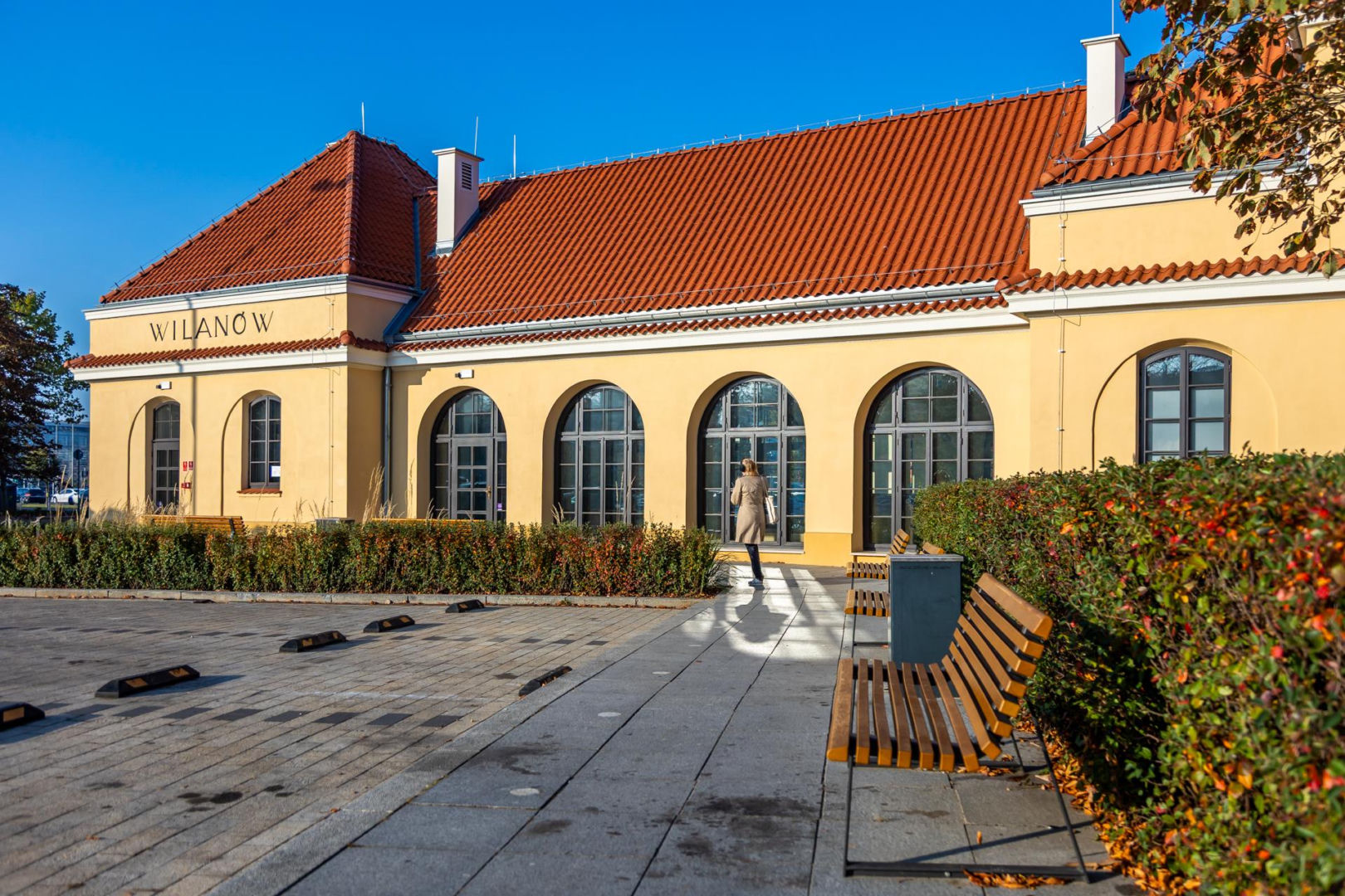Dawny dworzec Kolei Wilanowskiej w Warszawie po remoncie