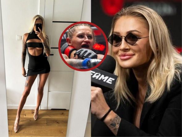 Śliczna twarz ultrazgrabnej byłej policjantki zmasakrowana na Fame MMA. Zdjęcia pięknej Doris BJJ przerażają