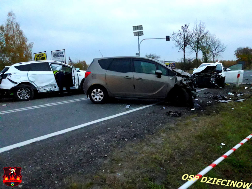 Wypadek w Dziecionowie