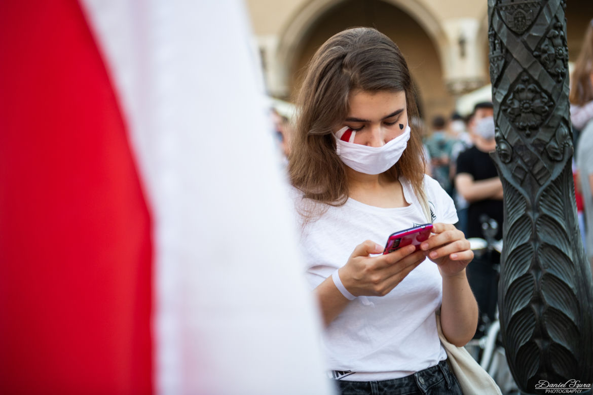 Kraków solidarny z Białorusią