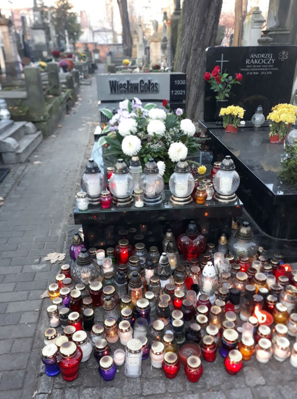 Grób Wiesława Gołasa 1 listopada