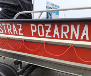 Symulacja akcji ratunkowej na zbiorniku Korzeń w Skrzyszowie