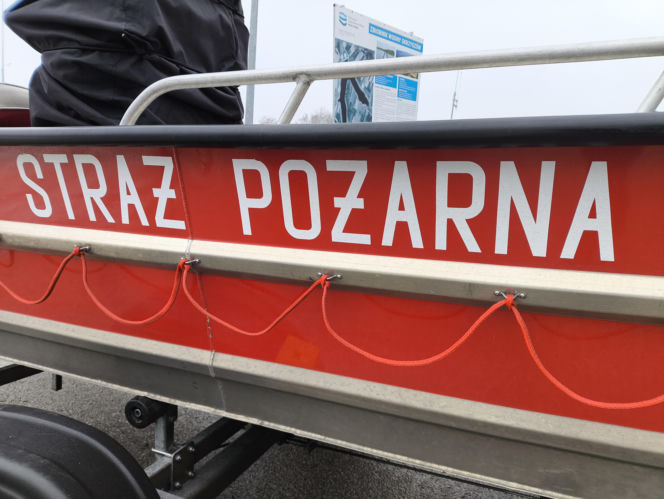 Symulacja akcji ratunkowej na zbiorniku Korzeń w Skrzyszowie